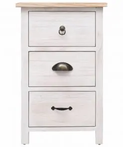 vidaXL Side Cabinet 35x25x57 cm Paulownia Wood