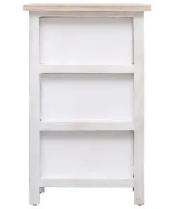 vidaXL Side Cabinet 35x25x57 cm Paulownia Wood