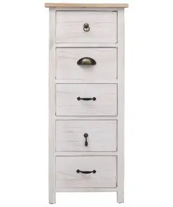 vidaXL Side Cabinet 35x25x87 cm Paulownia Wood