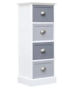 vidaXL Side Cabinet 35x30x90 cm Paulownia Wood