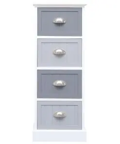 vidaXL Side Cabinet 35x30x90 cm Paulownia Wood