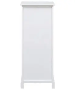 vidaXL Side Cabinet 35x30x90 cm Paulownia Wood