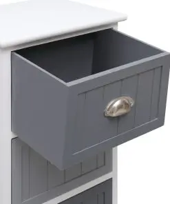 vidaXL Side Cabinet 35x30x90 cm Paulownia Wood