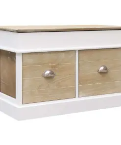 vidaXL Hall Bench 70x35x45 cm Paulownia Wood