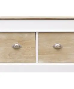 vidaXL Hall Bench 70x35x45 cm Paulownia Wood