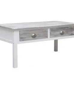 vidaXL Coffee Table Grey 100x50x45 cm Wood
