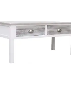 vidaXL Coffee Table Grey 100x50x45 cm Wood