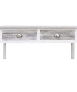 vidaXL Coffee Table Grey 100x50x45 cm Wood
