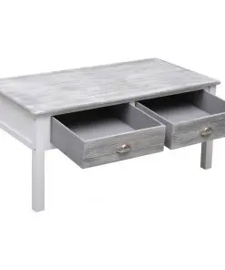 vidaXL Coffee Table Grey 100x50x45 cm Wood