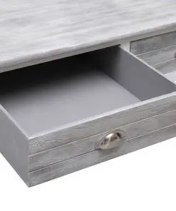 vidaXL Coffee Table Grey 100x50x45 cm Wood