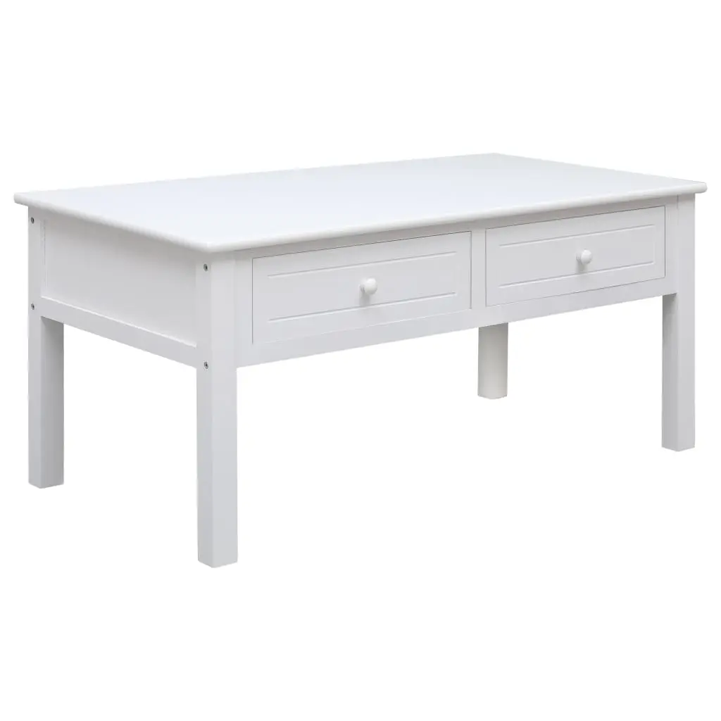 vidaXL Coffee Table White 100x50x45 cm Wood