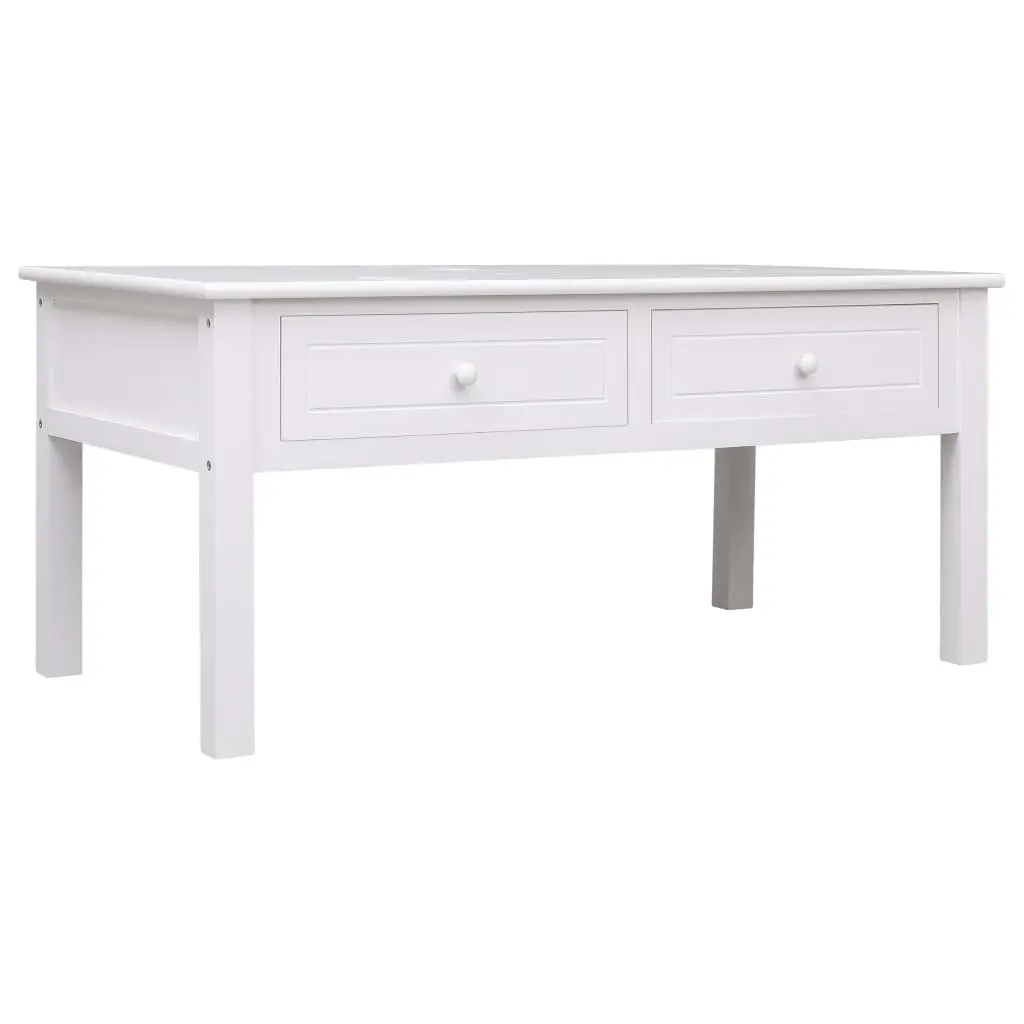 vidaXL Coffee Table White 100x50x45 cm Wood