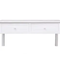 vidaXL Coffee Table White 100x50x45 cm Wood