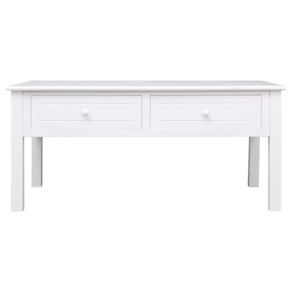 vidaXL Coffee Table White 100x50x45 cm Wood