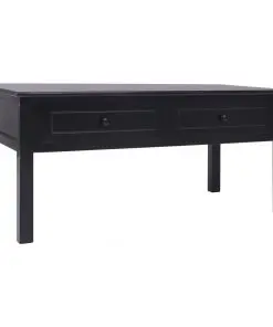 vidaXL Coffee Table Black 100x50x45 cm Wood