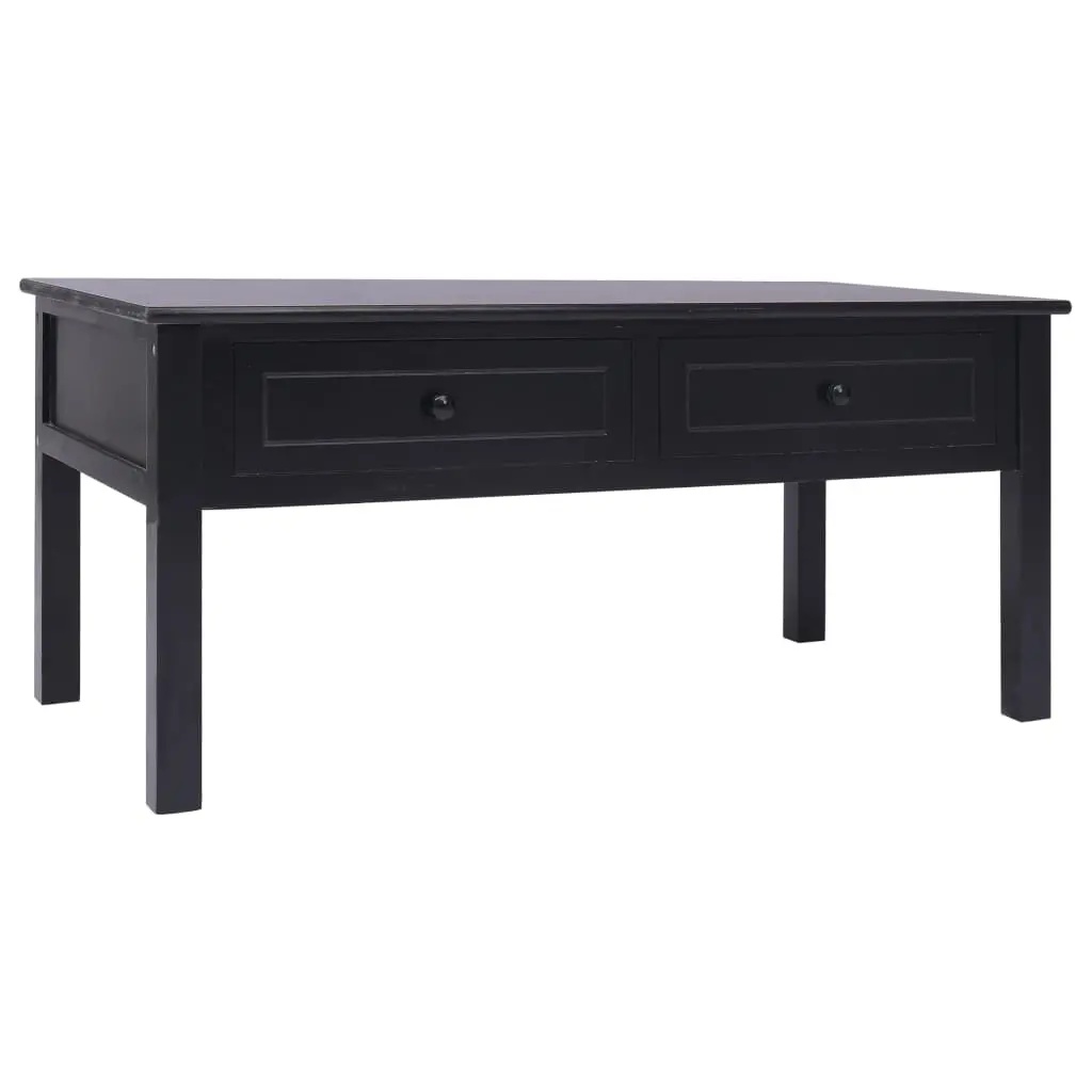 vidaXL Coffee Table Black 100x50x45 cm Wood