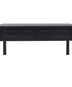 vidaXL Coffee Table Black 100x50x45 cm Wood