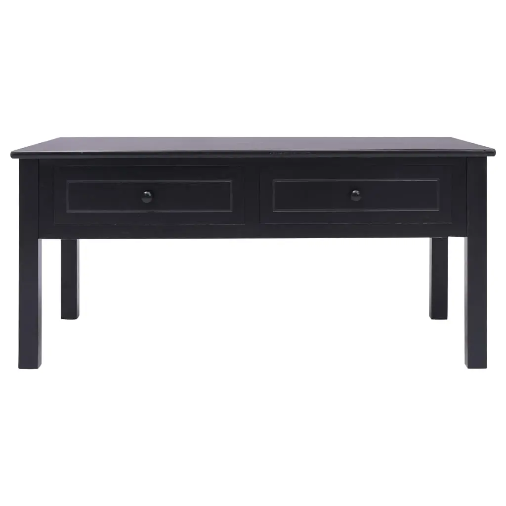 vidaXL Coffee Table Black 100x50x45 cm Wood