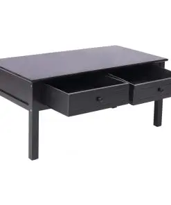 vidaXL Coffee Table Black 100x50x45 cm Wood