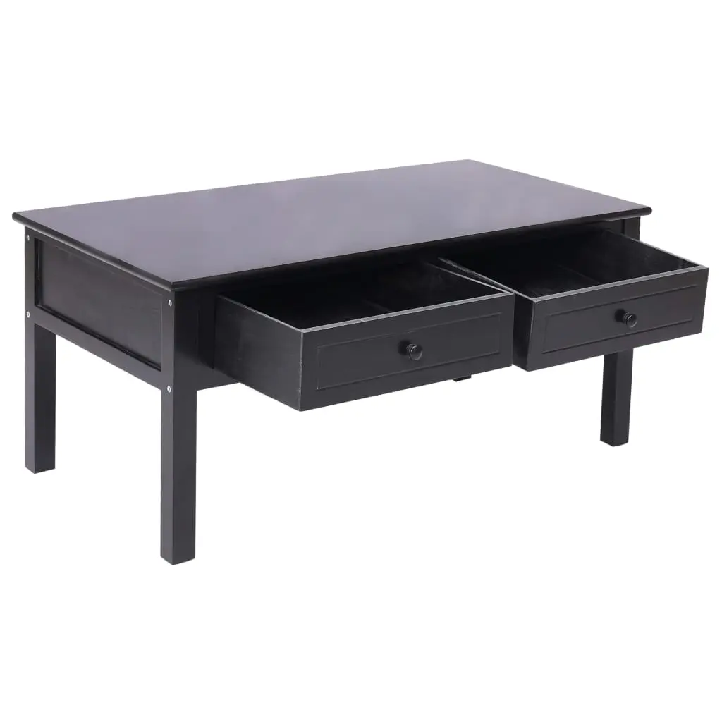vidaXL Coffee Table Black 100x50x45 cm Wood