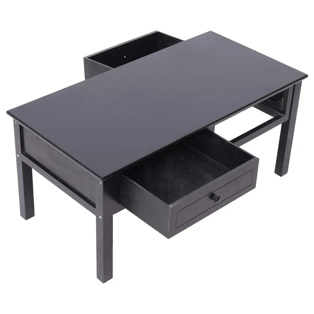 vidaXL Coffee Table Black 100x50x45 cm Wood