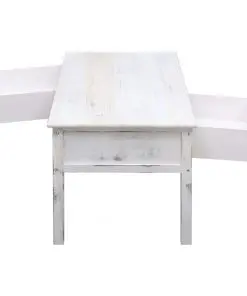 vidaXL Coffee Table Antique White 100x50x45 cm Wood