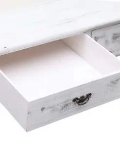 vidaXL Coffee Table Antique White 100x50x45 cm Wood
