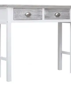 vidaXL Console Table Grey 90x30x77 cm Wood