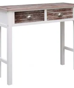 vidaXL Console Table Brown 90x30x77 cm Wood