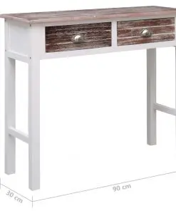 vidaXL Console Table Brown 90x30x77 cm Wood