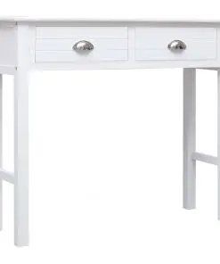 vidaXL Console Table White 90x30x77 cm Wood