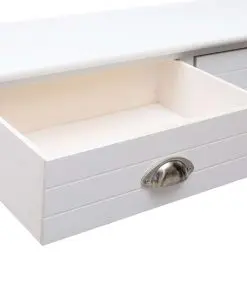 vidaXL Console Table White 90x30x77 cm Wood