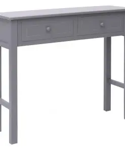 vidaXL Console Table Grey 90x30x77 cm Wood
