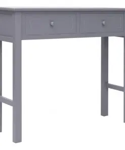 vidaXL Console Table Grey 90x30x77 cm Wood