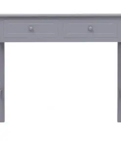 vidaXL Console Table Grey 90x30x77 cm Wood