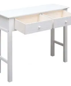 vidaXL Console Table White 90x30x77 cm Wood