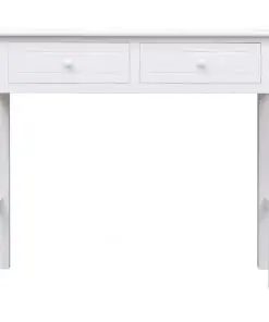 vidaXL Console Table White 90x30x77 cm Wood