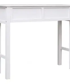 vidaXL Console Table White 90x30x77 cm Wood