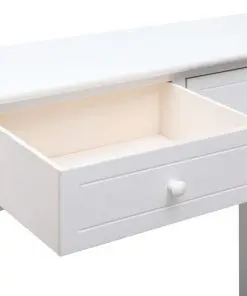 vidaXL Console Table White 90x30x77 cm Wood