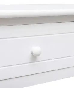 vidaXL Console Table White 90x30x77 cm Wood