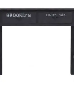 vidaXL Console Table Black 90x30x77 cm Wood