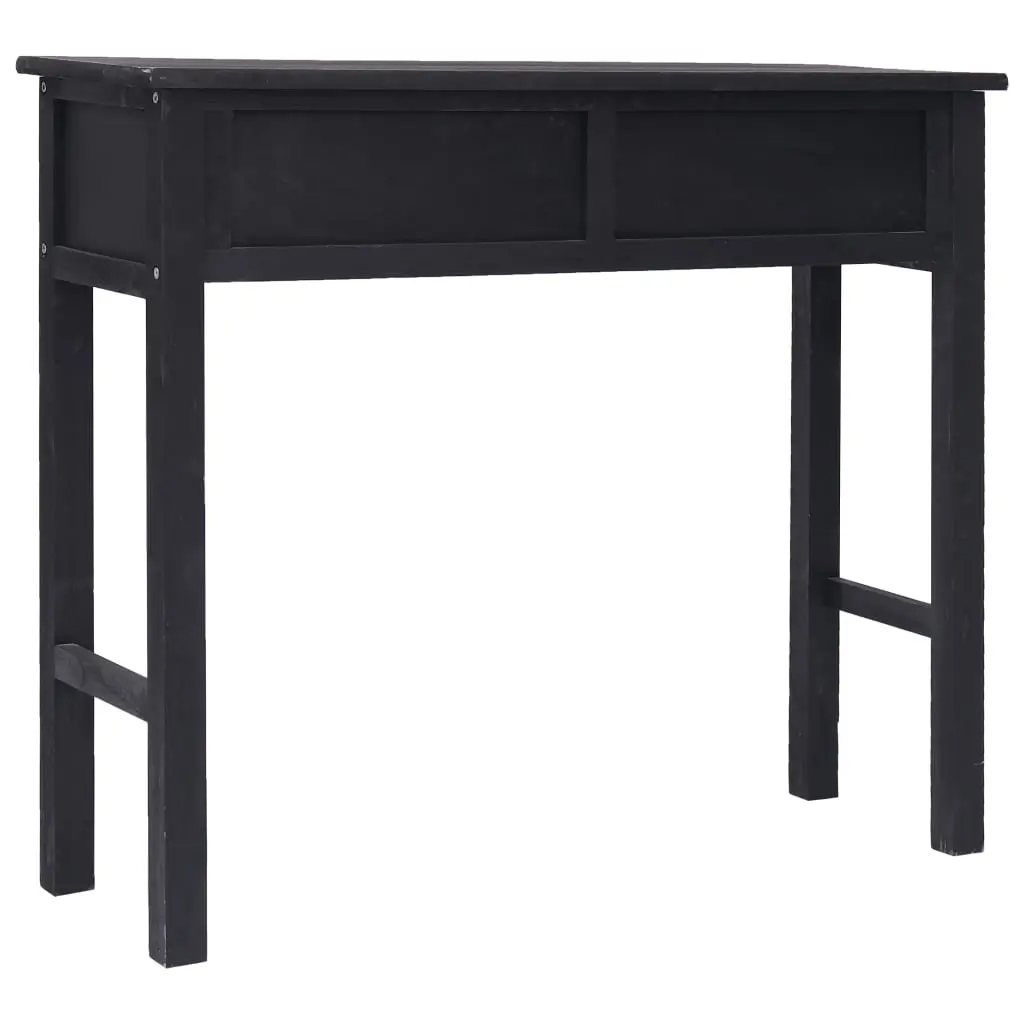 vidaXL Console Table Black 90x30x77 cm Wood