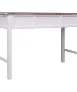 vidaXL Writing Desk Brown 110x45x76 cm Wood