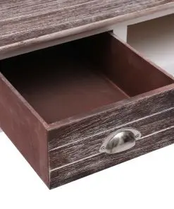 vidaXL Writing Desk Brown 110x45x76 cm Wood