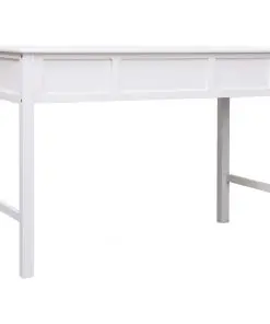vidaXL Writing Desk White 110x45x76 cm Wood