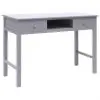 vidaXL Writing Desk Grey 110x45x76 cm Wood