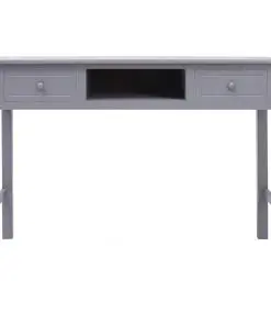 vidaXL Writing Desk Grey 110x45x76 cm Wood