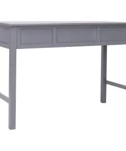 vidaXL Writing Desk Grey 110x45x76 cm Wood