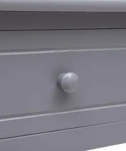 vidaXL Writing Desk Grey 110x45x76 cm Wood