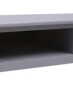 vidaXL Writing Desk Grey 110x45x76 cm Wood